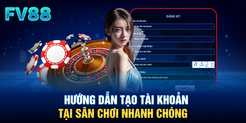 Hướng dẫn tạo tài khoản tại sân chơi nhanh chóng